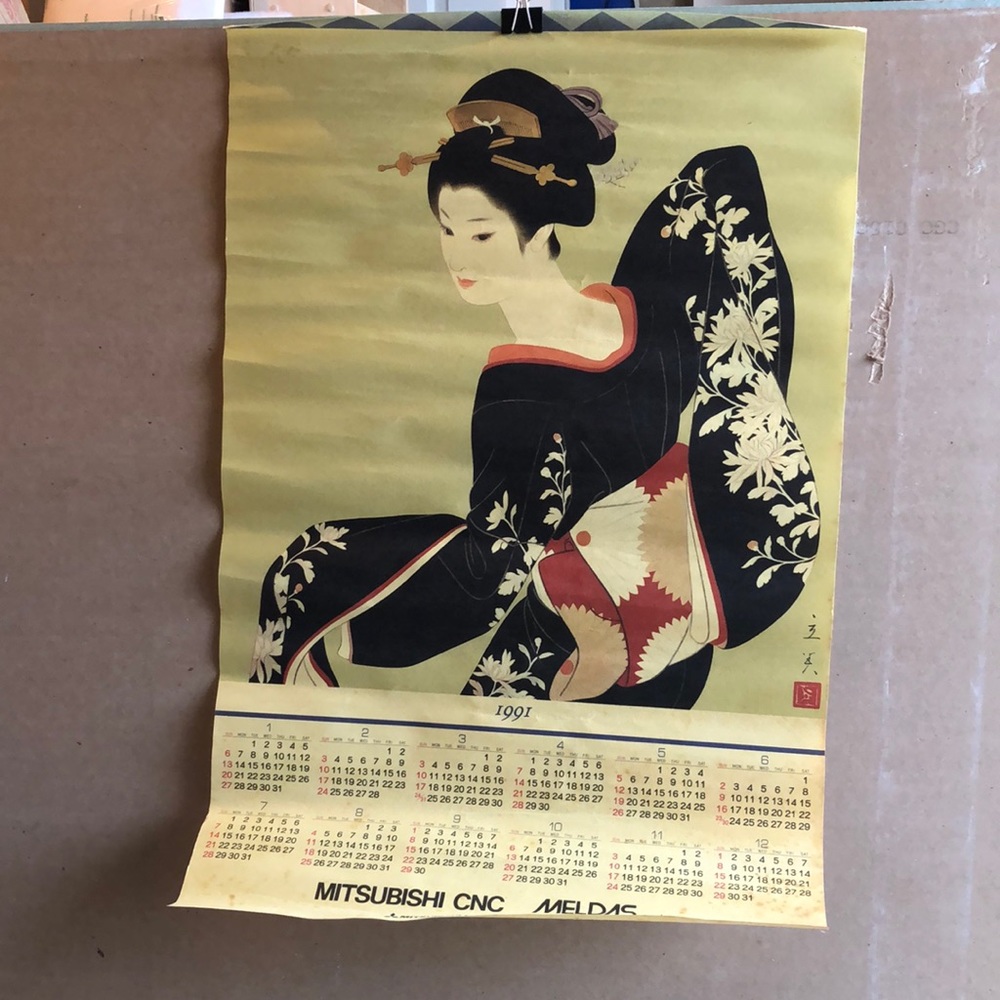 Vintage Advertising Calendar